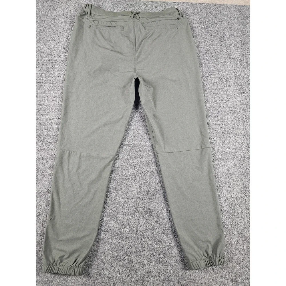 Cuts Pants Mens 2XL Olive Green Jogger Elastic Cuffs Belt Loops Tapered MB10057L